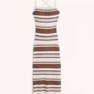 Abercrombie & Fitch Striped Midi Dress | Multi Color | Size M